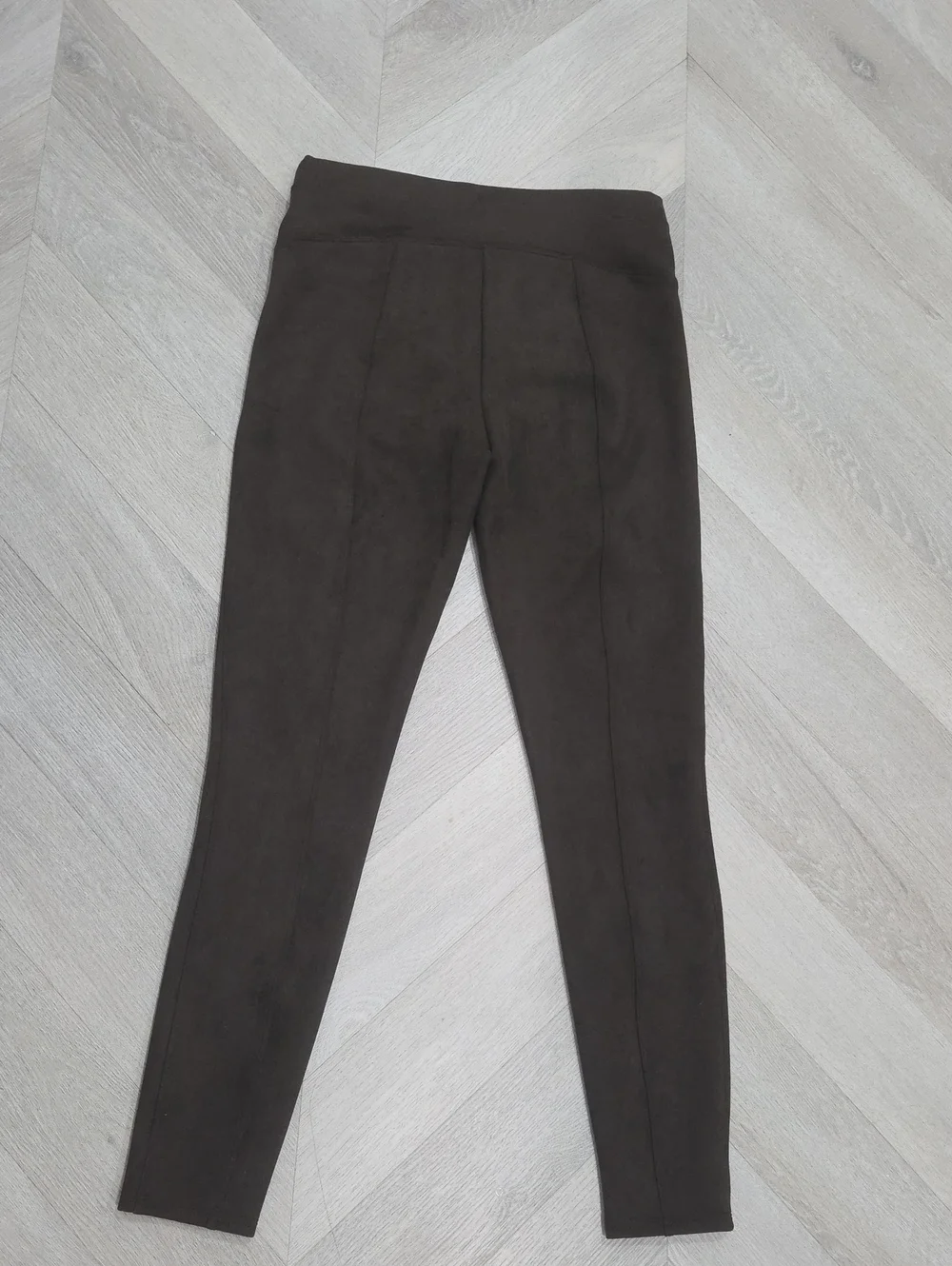 SPANX Faux Suede High Waisted Leggings Rich Caramel Brown Med 20322R